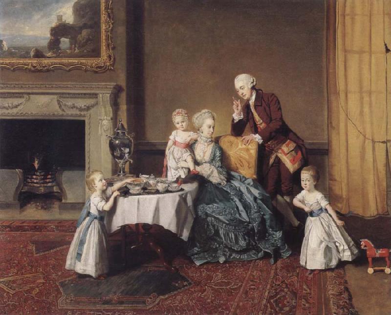 Johann Zoffany The visit in the lord oil painting picture